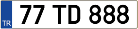 Truck License Plate
